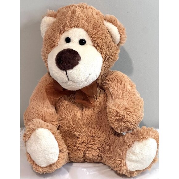 Dan Dee Plush Teddy Bear Stuffed Animal Toy Brown Shaggy  Brown Shower Gift - Picture 4 of 7
